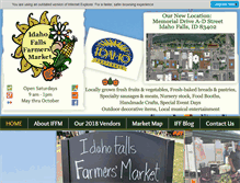 Tablet Screenshot of idahofallsfarmersmarket.org